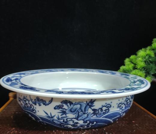 柴窑青花福山寿海水洗 商品图0