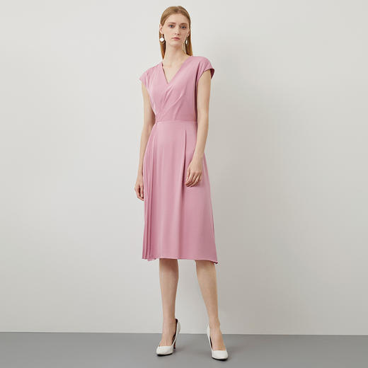 EITIE爱特爱夏季新款修身高贵优雅连衣裙中长款6507244 商品图9