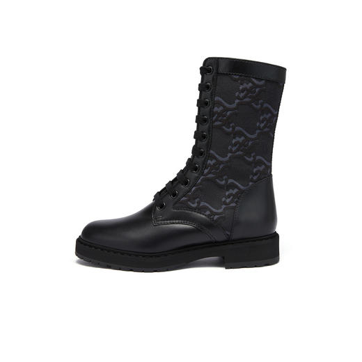 FENDI 芬迪 SIGNATURE系列 女士FF图案系带高帮短靴 8T8213AGEJ 商品图2