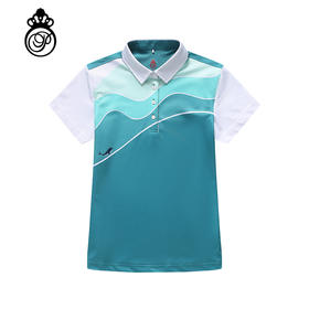 BLS-309A（PROSIMON高尔夫春夏女款海洋风定位数码印花翻领Polo衫）