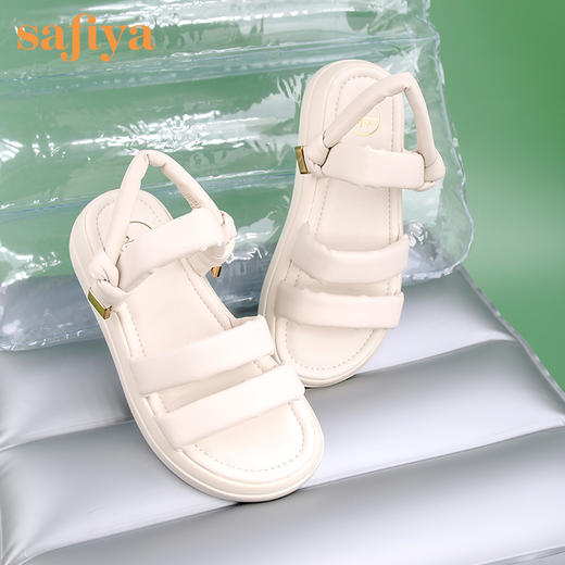 Safiya索菲娅泡泡棉云朵轻柔凉鞋2022夏季厚底凉拖SF22115404 商品图7