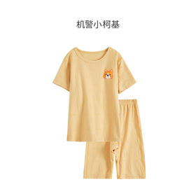 【58元任选2件单件不退】ibaby×outlast太空科技恒温抗菌针织提花卡通造型七分裤套装 家居服  薄款夏装