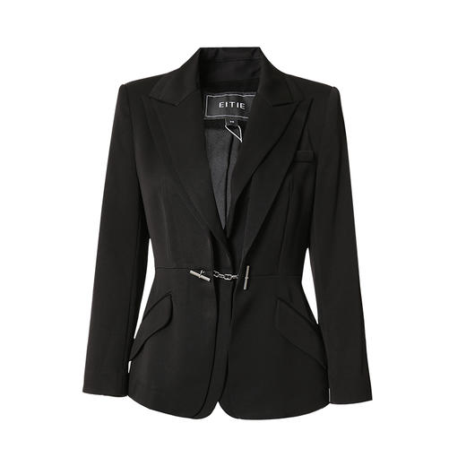 EITIE爱特爱秋季新款时尚气质通勤百搭简约收腰显瘦西装外套6703401 商品图6
