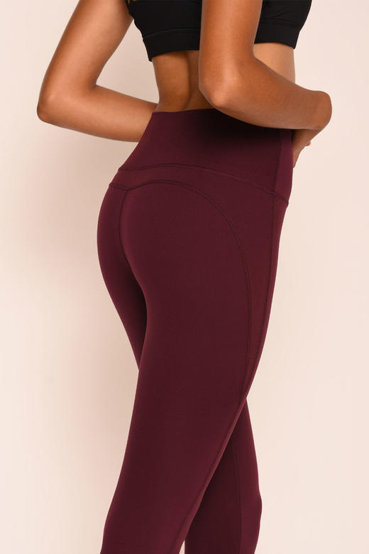 高弹提臀中高腰九分紧身裤 商品图2