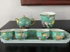 绿地扒花花鸟茶具套 商品缩略图0