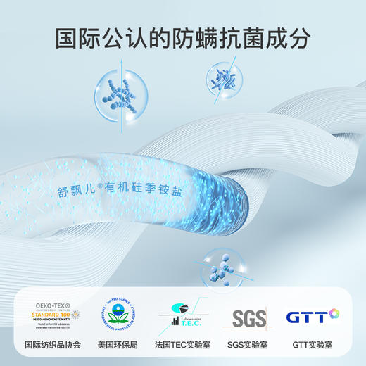 舒飘儿Blue防螨抗菌小蓝被（薄被芯/四季被/冬被) 商品图2