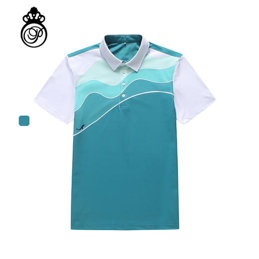 BLS-012A（PROSIMON高尔夫春夏男款海洋风定位数码印花翻领Polo衫） 商品图0