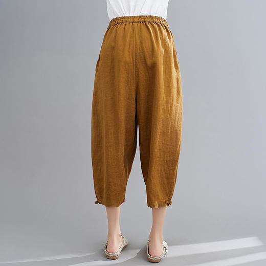 裁缝学苑AQ75复古棉麻七分裤子纸样女裤萝卜裤服装哈伦裤衣服样板 商品图3