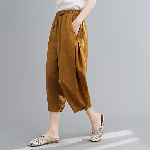 裁缝学苑AQ75复古棉麻七分裤子纸样女裤萝卜裤服装哈伦裤衣服样板 商品图2