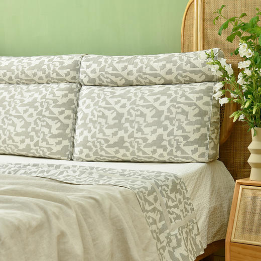 几何图形两联式三角护颈床靠床上护腰垫 商品图0