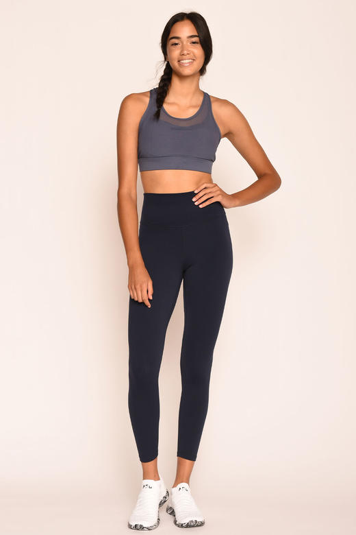 基础款裸感收腹高腰九分紧身裤 商品图1