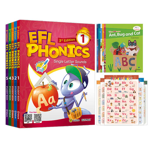 【麦凯思图书】efl phonics 拼读套装 书+册+挂图+绘本+课程 商品图2