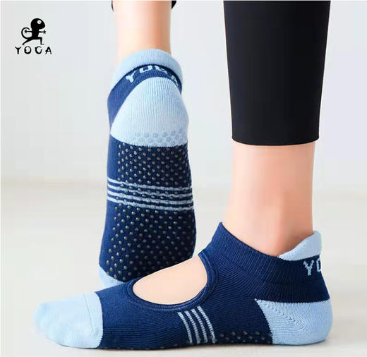 壁虎瑜伽【2206WZ180】全指露背防滑瑜伽袜【5天发货】 商品图9