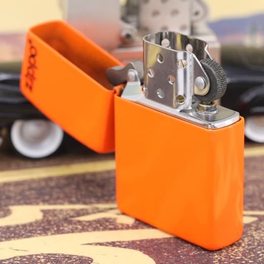 Zippo打火机之宝原装哑漆橙色霓虹荧光漆标志28888ZL 商品图2