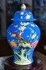 蓝地扒花锦堂富贵将军罐 商品缩略图0