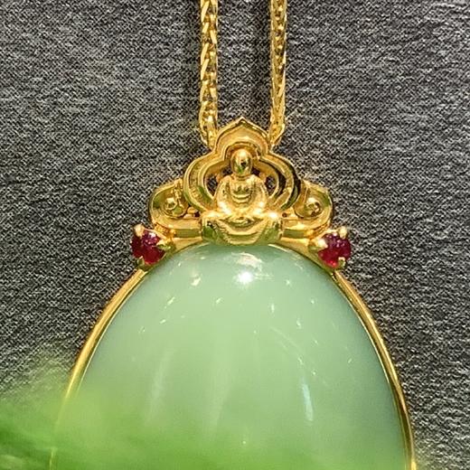 【御珠宫坊】碧玉金镶吊坠 商品图7