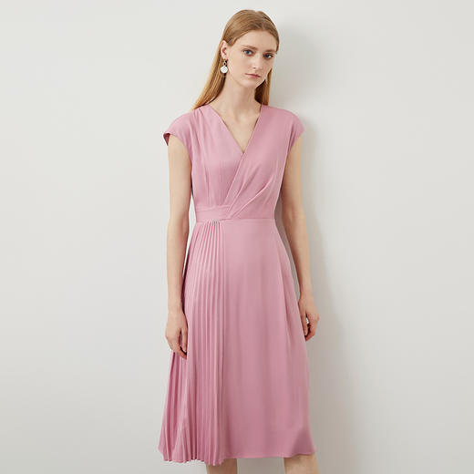 EITIE爱特爱夏季新款修身高贵优雅连衣裙中长款6507244 商品图8