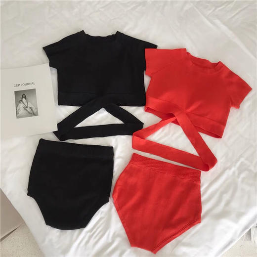 【破解-窈窕密码】黛唯梵 2022新款分体温泉游泳衣女两件套 仙女范分体式保守 学生韩国ins风 商品图2