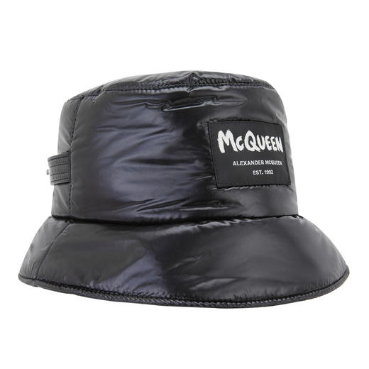 ALEXANDER MCQUEEN 亚历山大·麦昆 男士字母徽标刺绣渔夫帽 6796244419Q 商品图2