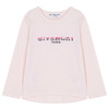 GIVENCHY 纪梵希 奢侈品童装 女童粉色棉质LOGO印花长袖T恤 H15215 商品缩略图0