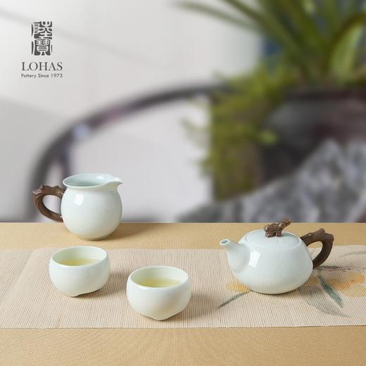 陆宝茶具劲雅青瓷冰裂茶组九件套 高端精致礼盒家用泡茶功夫茶具 商品图1