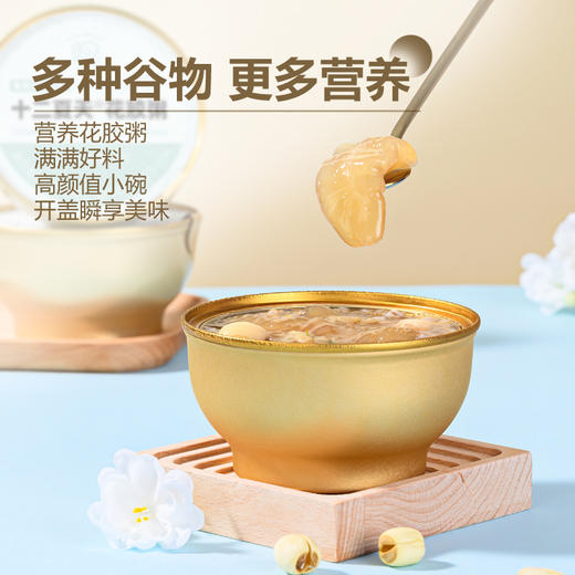 十二夏天花胶粥252g*6碗0脂轻卡早餐粥速食粥成人儿童孕妇即食燕窝送礼礼品礼盒装 商品图4