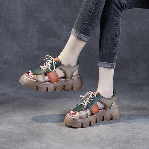 罗马凉鞋，松糕厚底夏季外穿女鞋 KFY-22134 商品图1