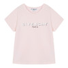 GIVENCHY 纪梵希  KIDS 奢侈品童装 女童粉色棉质LOGO印花长袖T恤 H15215 商品缩略图0