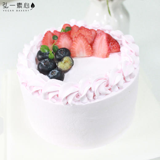 【纯素诞糕】 粉色纯素水果诞糕｜粉粉嫩嫩就是要给你好心情~~ 商品图3