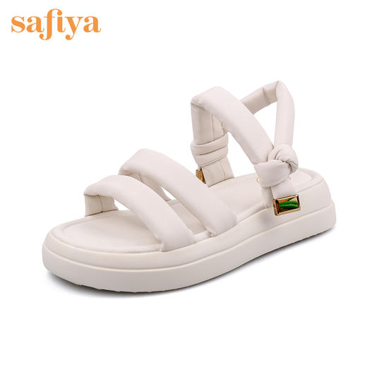 Safiya索菲娅泡泡棉云朵轻柔凉鞋2022夏季厚底凉拖SF22115404 商品图2