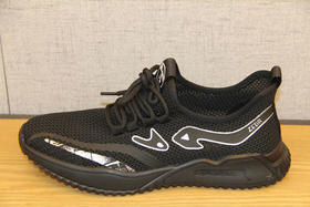 豪行男鞋夏新款11242761透气飞织网面潮鞋运动跑步薄款百搭男凉鞋 专柜正品