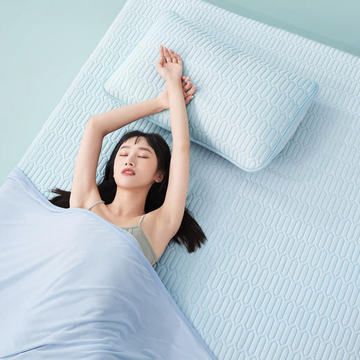 乳胶冰丝凉席三件套可水洗折叠1.5/1.8m夏季席子 商品图5