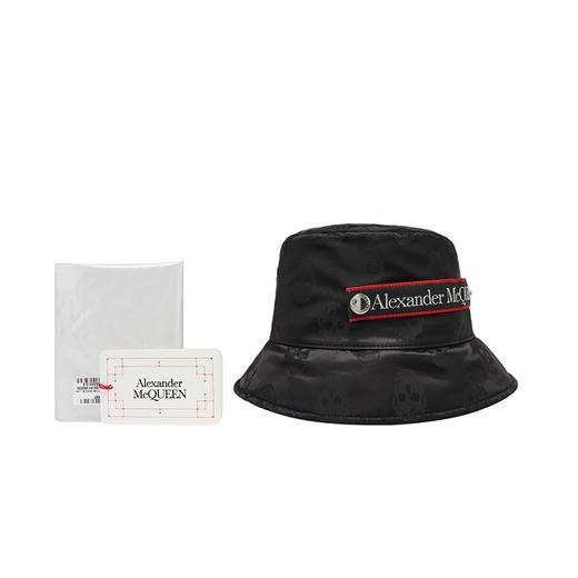 ALEXANDER MCQUEEN 亚历山大·麦昆 男士骷髅头标识渔夫帽 6833664419Q 商品图4