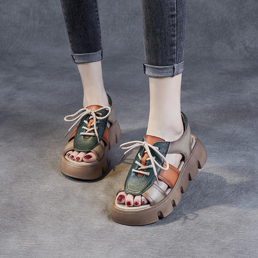 罗马凉鞋，松糕厚底夏季外穿女鞋 KFY-22134 商品图0