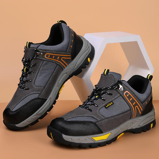 劳保鞋防砸防刺穿反绒皮透气不臭脚 商品图1