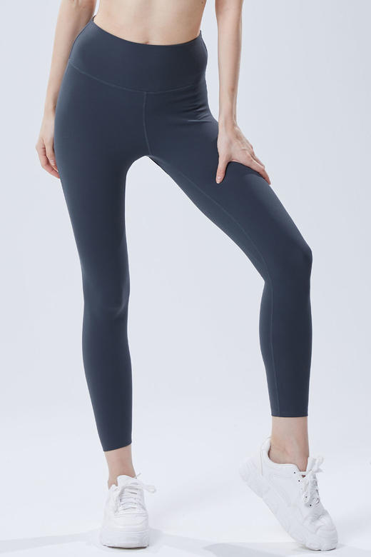 基础款裸感收腹高腰九分紧身裤 商品图5