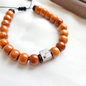 库克珠蓝宝石能量块手链