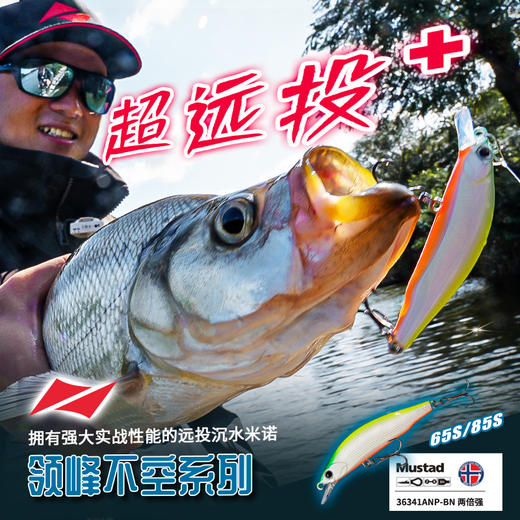领峰不空沉水米诺65S/85S路亚饵杨博翘嘴海鲈鱤鱼远投硬饵淡水饵 商品图0