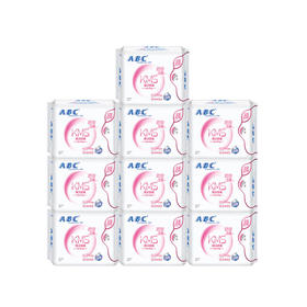 ABC柔棉排湿纤薄夜用卫生巾[ K12/8片]