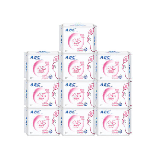 ABC柔棉排湿纤薄夜用卫生巾[ K12/8片] 商品图0