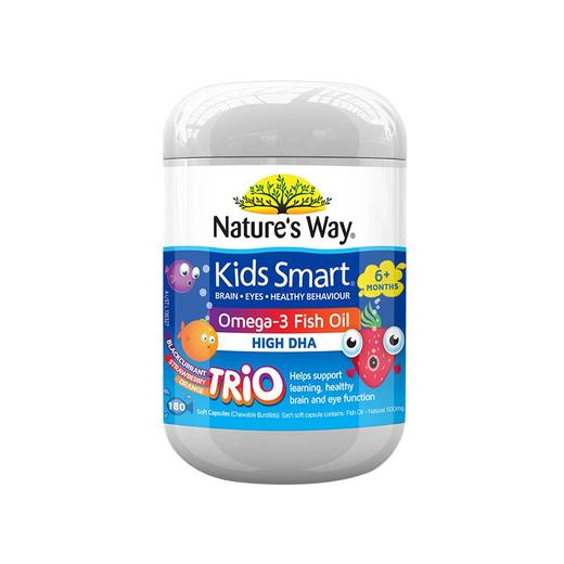 Nature's way 佳思敏 Omega3高DHA 儿童三色爆浆鱼油 180粒 澳大利亚（临时） 商品图0