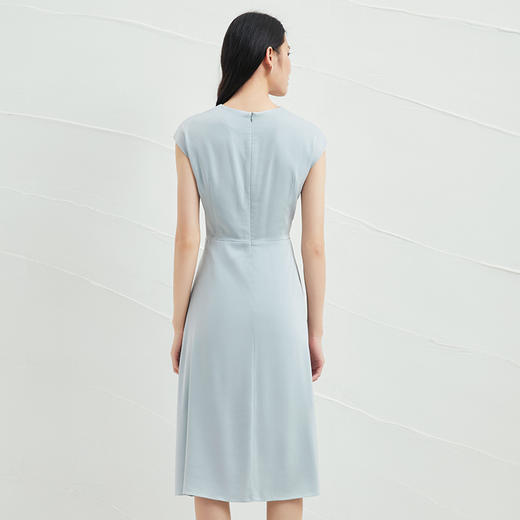 EITIE爱特爱夏季新款修身高贵优雅连衣裙中长款6507244 商品图5