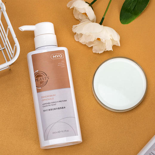 【第2瓶半价】MVO青蒿石斛丰盈洗发水你身边的除螨去油好帮手99.8%除螨率石斛专利去屑止痒清新香味 商品图5