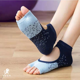 壁虎瑜伽【2206WZ179】半指露背防滑瑜伽袜【5天发货】