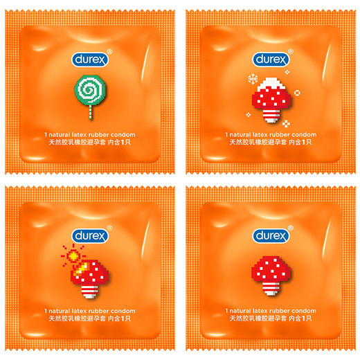 杜蕾斯 魔法四合一18只装避孕套 凸感螺纹/热感/冰感/果味组合装 商品图4