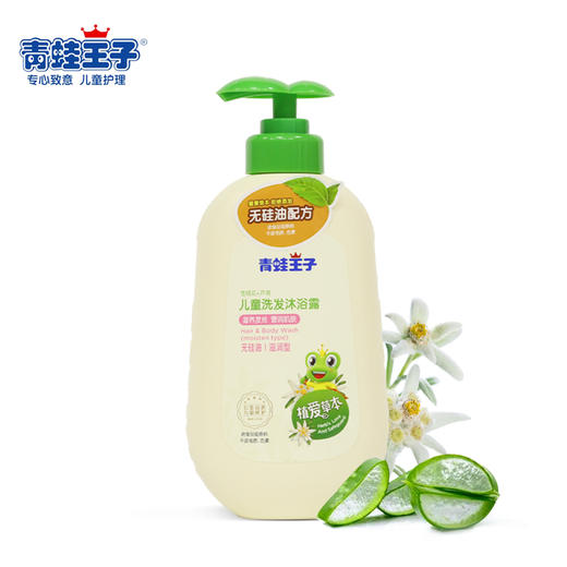 青蛙王子儿童洗发沐浴露二合一500ml植爱草本洗发水沐浴露 无硅油 商品图0