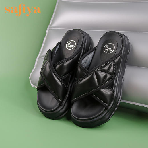 品牌定制| 索菲娅泡泡云感舒适溶解底厚底凉拖2022夏季新款拖鞋SF22110405 商品图4