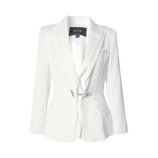 EITIE爱特爱秋季新款时尚气质通勤百搭简约收腰显瘦西装外套6703401 商品图11