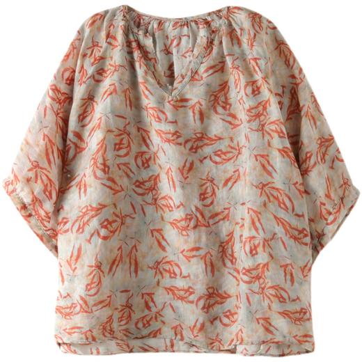 裁缝学苑AQ76 棉麻短袖衬衫纸样女夏大码衬衣女装V领上衣服装打板 商品图4