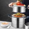 苏泊尔（509698）(SUPOR)味鲜Ⅱ.不串味三层可折叠不锈钢复底蒸锅带整格磁炉通用 SZ28E5 28cm 商品缩略图2